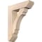 Ekena Millwork Olympic Slat Smooth Bracket w/ Offset Brace, Douglas Fir, 7 1/2"W x 26"D x 34"H BKT0806X26X34OLY06SDF - alternate 1